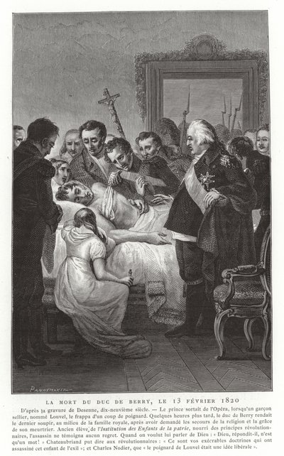 Morte do duque de Berry, 13 de fevereiro de 1820 de French School