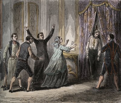 Morte do Príncipe Louis Henri Joseph de Bourbon, Príncipe de Conde (Louis VI Henry de Bourbon Conde) - Morte do Príncipe de Conde (Louis VI Henry de Bourbon Conde de French School