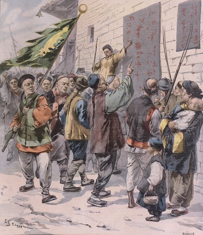 Morte aos Estrangeiros, do Le Petit Parisien, 15 de julho de 1900 de French School