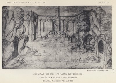 Decoração De Pyrame Et Thisbe (litho) de French School