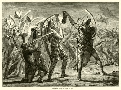 Derrota dos Midianitas (gravura) de French School