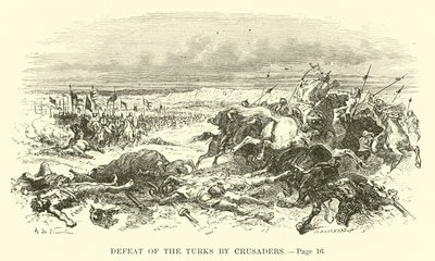 Derrota dos turcos pelos cruzados de French School