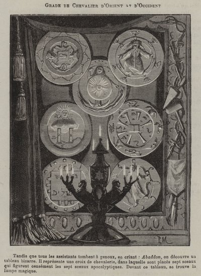 Grau de Cavaleiro do Oriente e do Ocidente (gravura) de French School