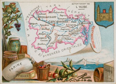 Departamento de Aude, no centro-sul da França de French School