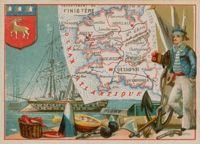 Departamento de Finistere, no oeste da França de French School