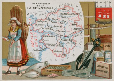 Departamento de Inferieure Loire, no oeste da França de French School