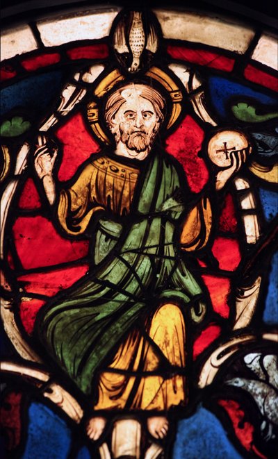 Retratando Cristo na Árvore de Jessé, originalmente da igreja de Varennes-Jarcy (originalmente da Abadia de Gercy) de French School