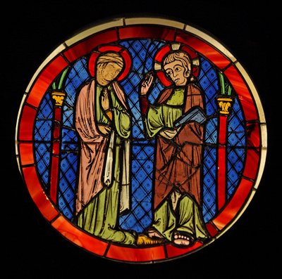 Representando Cristo com uma mulher, ex Ste Chapelle de French School