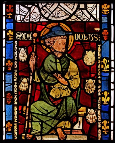 Retratando St James: grisaille da capela do castelo, Rouen de French School