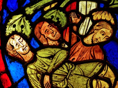 Retratando St Martin - e o milagre do pinheiro (ex Varennes-Jarcy - originalmente da Abadia de Gercy) de French School