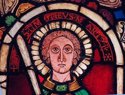 Representando St Timothy, originalmente de Neuwiller (Lr. Rhine) de French School