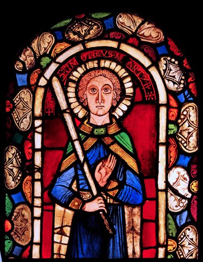Representando St Timothy, originalmente de Neuwiller (Lr. Rhine) de French School