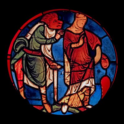 Retratando um demônio e uma mulher, ex Ste Chapelle, baía D de French School