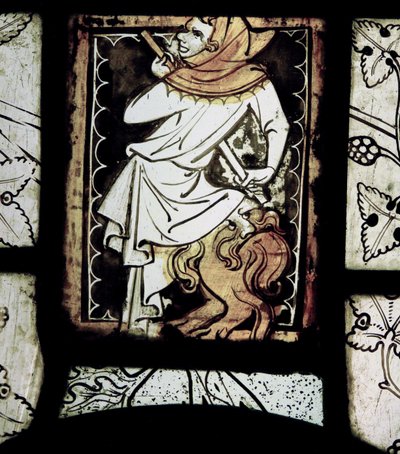 Representando grisaille com grotescos; da Normandia de French School