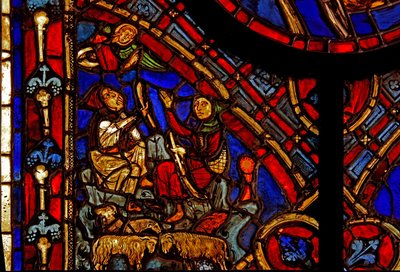 Retratando a Anunciação aos Pastores (ex Varennes-Jarcy - originalmente da Abadia de Gercy) de French School