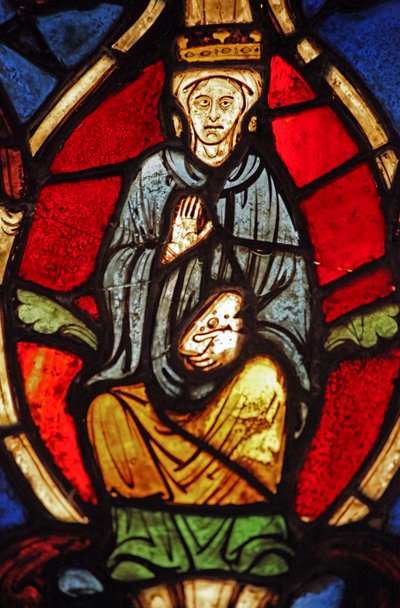 Retratando a Virgem Maria na Árvore de Jessé, originalmente da igreja de Varennes-Jarcy (originalmente da Abadia de Gercy) de French School