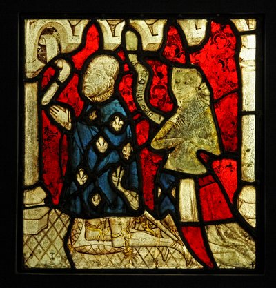 Retratando duas portas, originalmente da Igreja de Betton, Britanny de French School