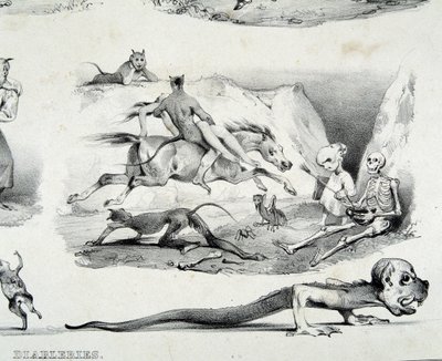 Diableries (imagens do diabo) - por Le Poitevin de French School