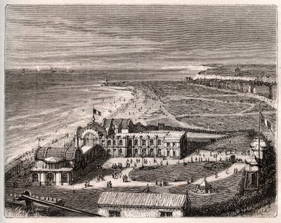 Dieppe - Normandie - gravura em "La France illustree: geographie, histoire, administration statistique" de V.A. Malt-Brown. 1884 de French School