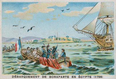 Desembarque de Napoleão no Egito, 1798 de French School