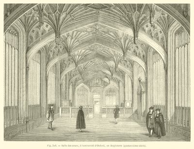 Divinity School, Biblioteca Bodleian, Oxford (gravura) de French School