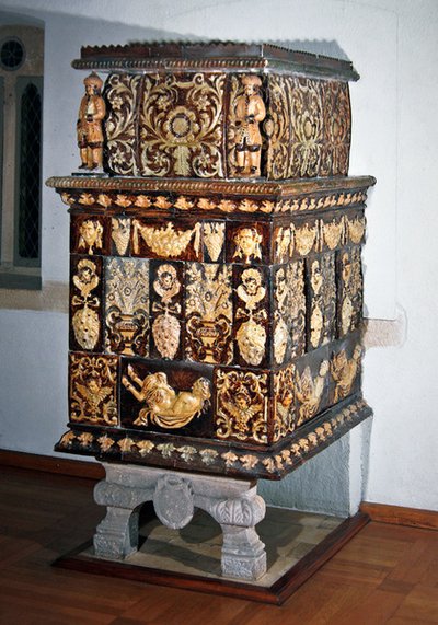Fogão Doméstico, c. 1705 (cerâmica) de French School