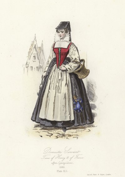 Servo doméstico da época de Henrique III da França de French School
