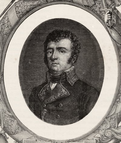 Dominique Vandamme, de "História da Revolução Francesa" por Louis Blanc (1811-82) de French School