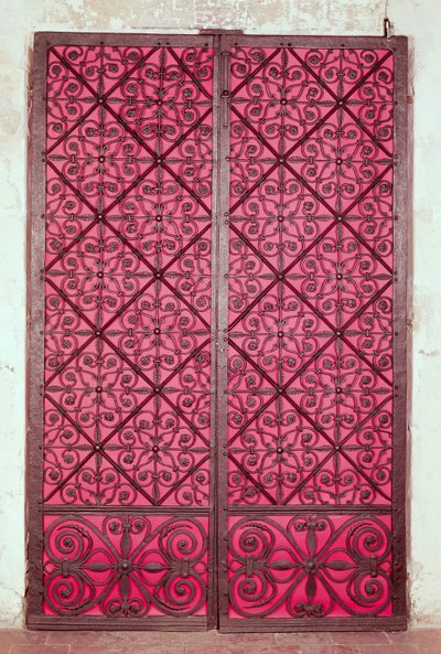 Porta do coro da Catedral de Rouen (ferro) de French School