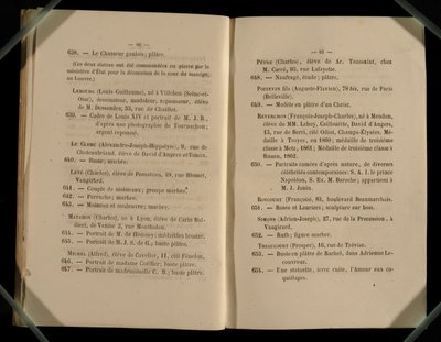 Página dupla do Salon des Refuses, 1863 de French School