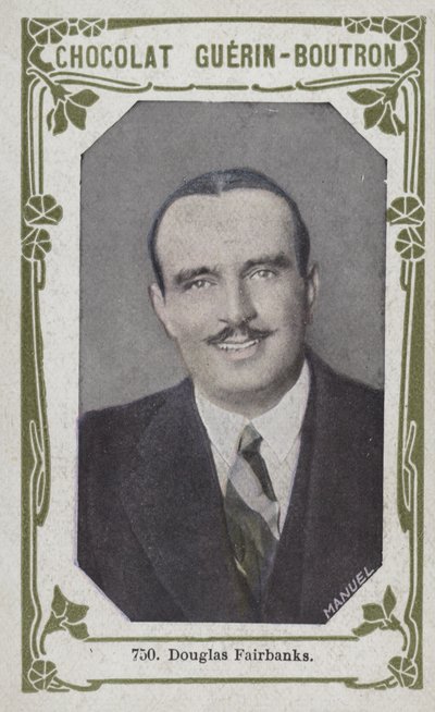 Douglas Fairbanks (foto colorida) de French School