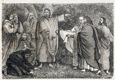 Druidas a apanhar azevinho - in "Paris através dos séculos" de French School