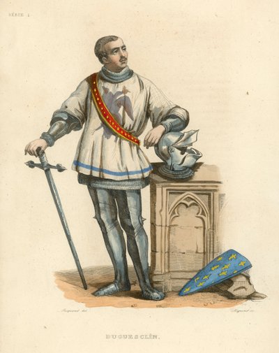 Duguesclin (gravação a cores) de French School