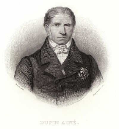 Dupin Aine - político francês e presidente da Câmara dos Deputados (1783-1865) de French School