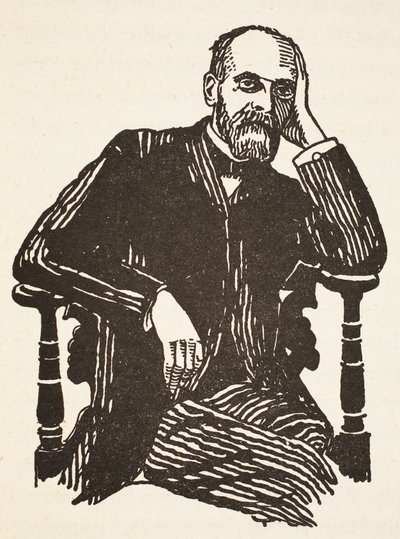 Durkheim, cópia de Boris Mestchersky (n.1957), Ilustração da História da Nação Francesa, Ciências, Volumes I e II, de Gabriel Hanotaux (1853-1944), 1924 de French School