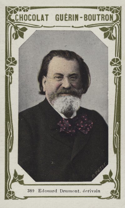 Edouard Drumont, escritor (foto colorida) de French School