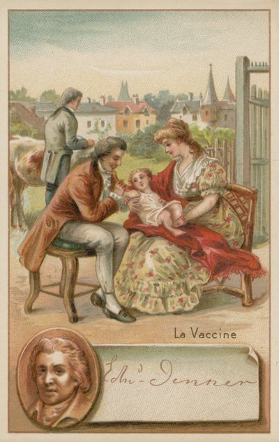 Edward Jenner, médico inglês e cientista que descobriu uma vacina contra a varíola de French School