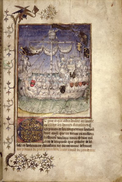 Eg 2709 fol.2 Um navio apinhado de homens armados, do 