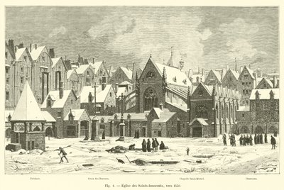 Igreja dos Santos Inocentes, por volta de 1550 de French School