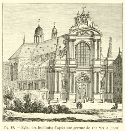Igreja de Feuillants; depois de uma gravura de Van Merlin, 1660 de French School