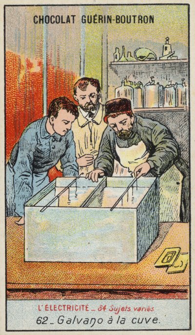 Tanque de eletrotipagem (chromolitho) de French School