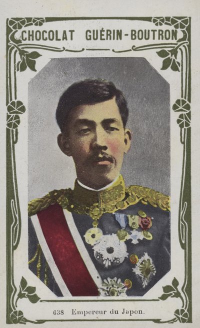 Imperador do Japão (foto colorida) de French School