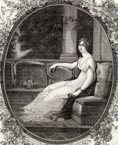 Josephine Empress, de "História da Revolução Francesa" por Louis Blanc (1811-82) de French School