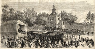 Linha Enghien-les-Bains para Montmorency - Inauguração da linha ferroviária Enghien para Montmorency", 30 de junho de French School