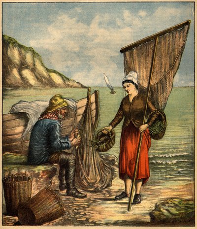 Gravura em "La Terre Illustree" n°86 de 23 de Junho de 1892. de French School