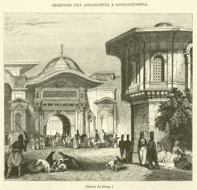 Entrada do Divã (gravura) de French School