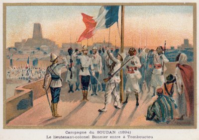 Entrada do tenente-coronel Bonnier em Timbuktu de French School