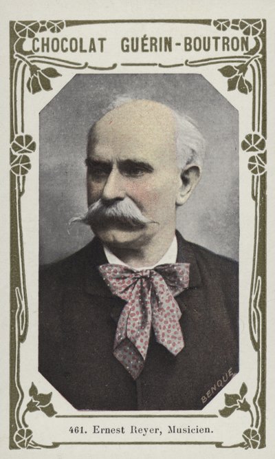Ernest Reyer, músico (foto colorida) de French School