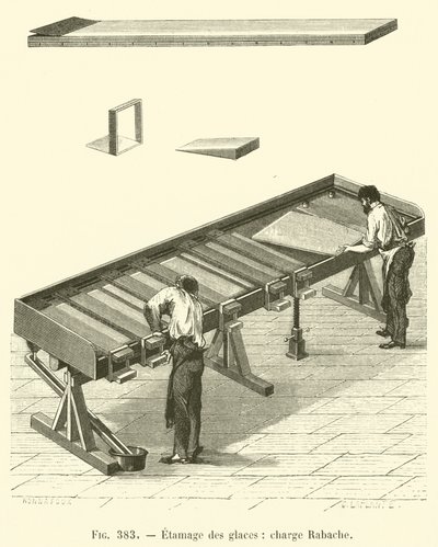 Estanhagem no gelo, carga Rabache (gravura) de French School