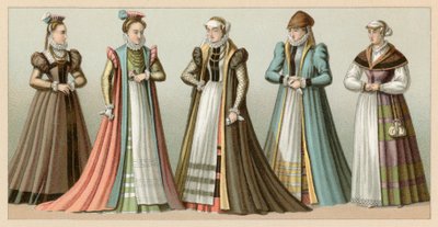Europa XVI Cent Costume de French School